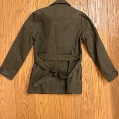平成レトロ　平成ファッション　コート　グリーン Mサイズの画像