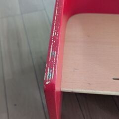 HOPPL ホップル コロコロ チェア 赤 木製 キッズ ベビーの画像