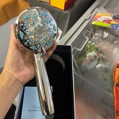 MAVENI (マベニ) FINE BUBBLE mini シャワーヘッド マイクロナノバブル ミスト 0.001mm 高水圧 ナノバブル ウルトラファインバブル ファインバブル ワン 6段階モード アダプター付 マイナス電荷ナノバブル 美肌 保湿 節水の画像