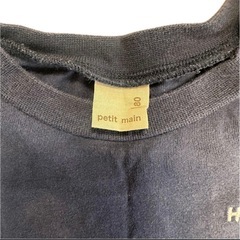 petit main カラーブロック Tシャツ 80cmの画像