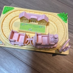 シルバニアファミリーログハウス汽車ぽっぽ車セットの画像