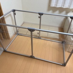 ペットサークル　　シルバーの画像