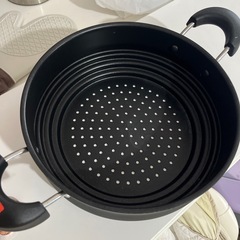 一回使用、
フライパンにのせて使える蒸し器の画像
