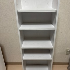 ホワイト4段カラーボックスの画像