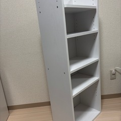 ホワイト4段カラーボックスの画像