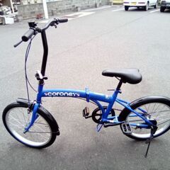 2０インチ　青　折りたたみ自転車の画像