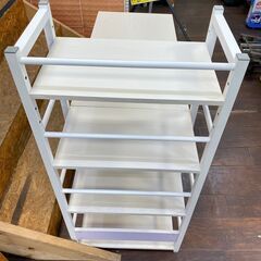 ジ437/ ニトリ NITOR システムデスクザッキー95 ブックシェルフ 53 ホワイト 仕事 勉強机 子供部屋の画像