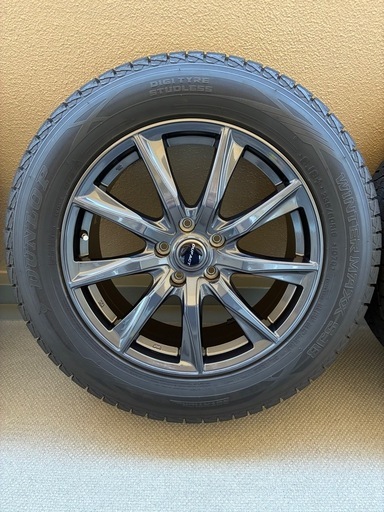 美品 235/60R18 18x7.5J 5穴 114.3 +48 DUNLOP/ダンロップ WINTER MAXX SJ8+ 202