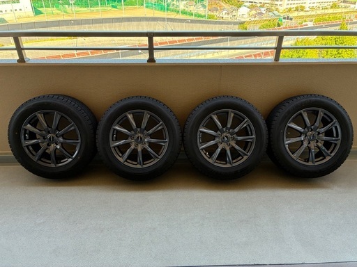 美品 235/60R18 18x7.5J 5穴 114.3 +48 DUNLOP/ダンロップ WINTER MAXX SJ8+ 2024年購入 スタッドレス 冬タイヤ ホイール付　手渡しのみ