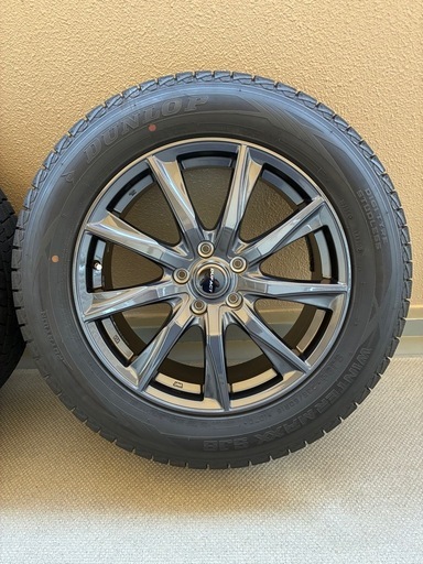 美品 235/60R18 18x7.5J 5穴 114.3 +48 DUNLOP/ダンロップ WINTER MAXX SJ8+ 202