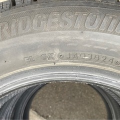 BRIDGESTONE 165/65R14 24年製　スタッドレスタイヤ　バリ山　バリ溝の画像