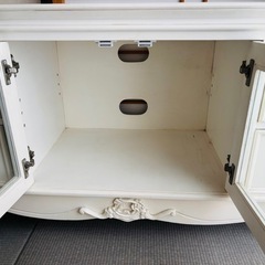 Rubanchou　　ロココ調　アンティーク　ロココ調　テレビ台　白い家具の画像