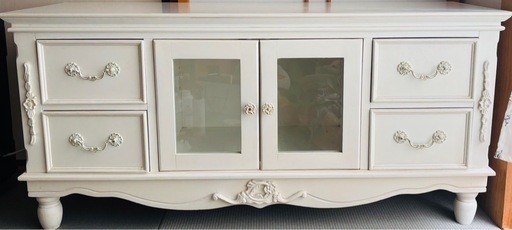 Rubanchou　　ロココ調　アンティーク　ロココ調　テレビ台　白い家具