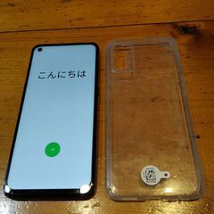 OPPO A55S 5G SIMフリー　ケ－ス付きの画像
