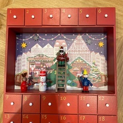 クリスマス　木製アベントカレンダーの画像