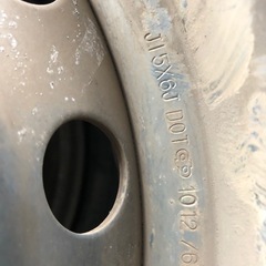 鉄チンホイール　中古タイヤ付　4本の画像