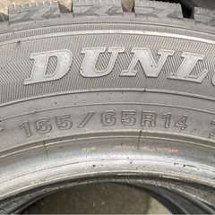 DUNLOP 165/65R14 25年製＋24年製　冬タイヤの画像