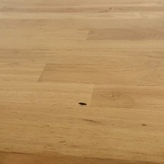 今日来れますか？天然木製引出し付きデスクの画像