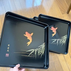漆器　盆　8枚まとめ
　の画像