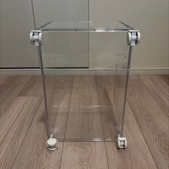 収納に便利なキャスター付き！ニトリ キャスター&くりあぼっくすクリアボックスセットの画像