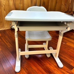 サンワダイレクト 学習机＆チェアセット（型番 100-DESKN016W）の画像