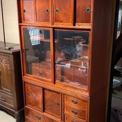 欅の上質な茶箪笥 骨董品 和家具  古民家 アンティーク の画像