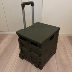 キャンプやピクニック、おでかけに◎ キャリーカート/ボックス 超軽量 折りたたみ 2WAY の画像
