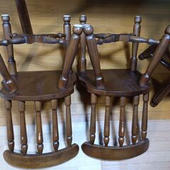ダイニングテーブル＆椅子３脚セット+配送（近距離）可の画像