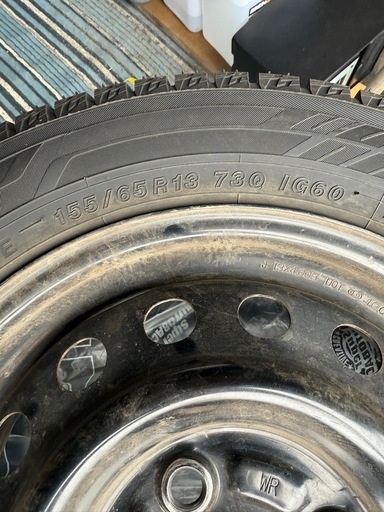 スタッドレスタイヤ　軽自動車　155/65r13　
