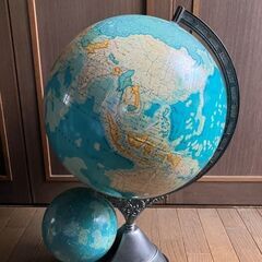 10/30までに！　昭和のレトロ地球儀（天球儀付き）の画像