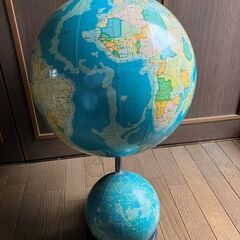 10/30までに！　昭和のレトロ地球儀（天球儀付き）の画像