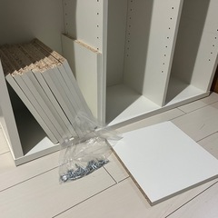 本棚　大型　白 引き取り限定の画像