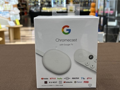 【ジャングルジャングル岸和田和泉インター店】☆未使用品☆ Google Cromecast with GoogleTV GA01919-JP ストリーミングメディアプレイヤー グーグル 家電 和泉市 堺市 岸和田市 泉大津市 高石市 泉北郡熊取町