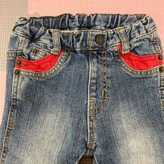 【中古】80㎝　F.O.KIDS　デニムパンツの画像