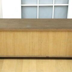 古民家　棚　横105㎝×奥行き30㎝×高さ40㎝　木製　収納　ケース　置物　インテリア　家具　中古品の画像