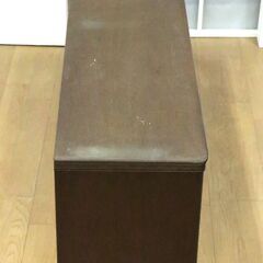 古民家　棚　横105㎝×奥行き30㎝×高さ40㎝　木製　収納　ケース　置物　インテリア　家具　中古品の画像