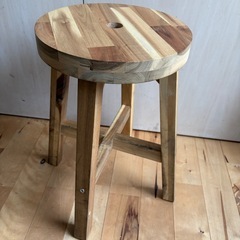 IKEA イケア　 SKOGSTA スコグスタ　 丸椅子 スツール　 高さ45cm 管理まる①の画像