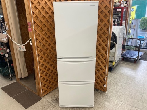 【愛品館江戸川店】保証充実 Panasonic 2021年製 335L 3ドア冷凍冷蔵庫 NR-C342CL-W