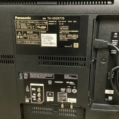 Panasonic パナソニック　液晶テレビ　43型　TH-43GR770 2021年製
の画像