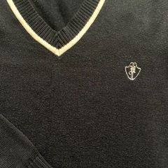 滋賀県八幡高校 紺色セーターの画像