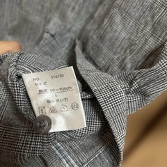 Adam&Eve アダムアンドイヴ 半袖シャツ　L グレーチェック柄の画像