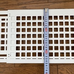 【良品】棚収納追加する突っ張り棒と棚セットの画像