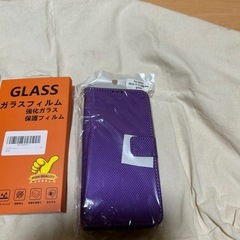 新品同様品 女性購入品OPPO Reno11A SIMフリー パープル色 手帳型スマホケース付（ストラップ有） の画像
