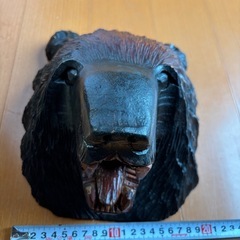 木製クマの画像