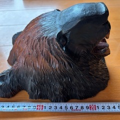 木製クマの画像