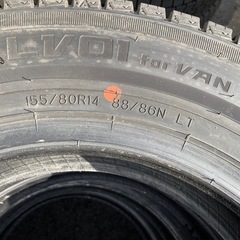 DUNLOP 155/80R14 24年製　冬タイヤの画像