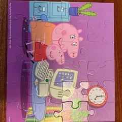 【譲ります】ペッパピッグ　生地とパズルの画像
