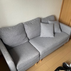 ３人掛けL字ソファの画像