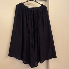 ワイドパンツ　LL  ネイビーの画像