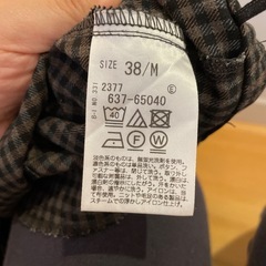 オペークドットクリップ　スラックス　ズボン　レディース　Mの画像